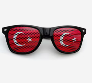 Turkey Black Flag Sunglasses