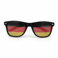 Germany flag sunglasses with black, red and gold mesh lens design