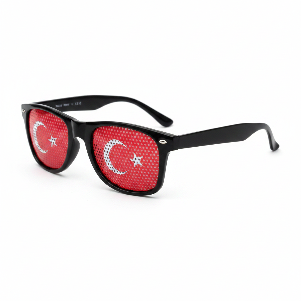Turkey Flag Sunglasses Side View